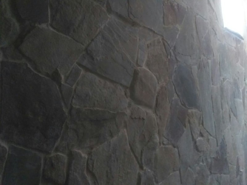 ﻿Стенка коридора в подвал из 5-ти видов камня.[мастер Роман-март 2020] фото 11_wall_100.jpg